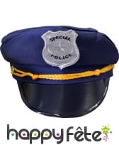 Casquette bleue de police americaine