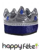 Couronne bleue de roi chevalier pour enfant