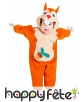 Costume de bébé écureuil