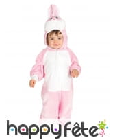 Costume de bébé lapin rose