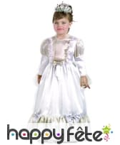 Costume d'enfant princesse Bianka blanche