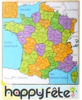 Carte de france en bois