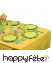 Coffret de fête vert et jaune pour 20 personnes