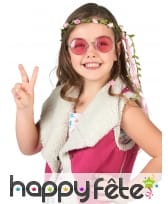 Couronne de fleurs style hippie pour enfant, image 3