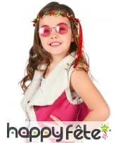 Couronne de fleurs style hippie pour enfant, image 4