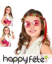 Couronne de fleurs style hippie pour enfant