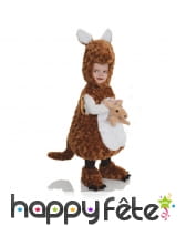 Costume de kangourou en peluche pour enfant