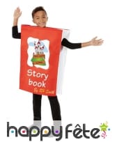 Costume de livre d'histoire rouge pour enfant, image 1