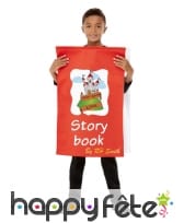 Costume de livre d'histoire rouge pour enfant