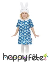 Costume de Miffy le lapin pour petite fille