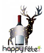 Cerf décoratif pour bouteille