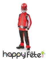 Combinaison de Power Rangers rouge pour enfant