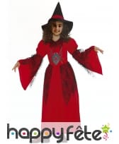 Costume de sorcière araignée rouge pour enfant, image 3