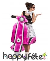 Costume en vespa rose pour femme