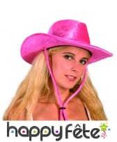 Chapeau femme de cow-boy rose