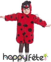 Coccinelle fourrure enfant