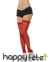 Collants filet rouge adulte