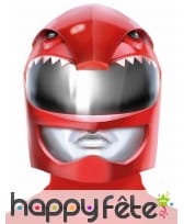 Casque intégral style Power Rangers rouge adulte