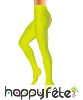 Collants jaune fluo de taille standard