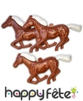 Cheval marron en plastique