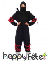 Combinaison noire de ninja pour femme