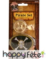 Cache-oeil boucle oreille pirate, image 1