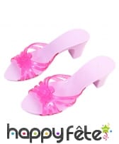 Chaussures rose de princesse jouet pour enfant