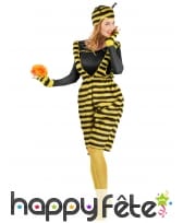 Costume salopette de peluche abeille adulte, image 1