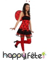 Costume sexy de coccinelle pour femme adulte