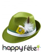 Chapeau vert de bavarois avec bière décorative, image 1