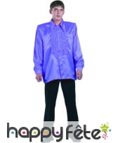 Chemise violet super ruche homme