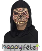 Demi-masque zombie squelette