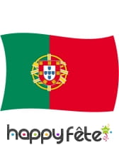 Drapeau Portugal avec écusson (100x150)