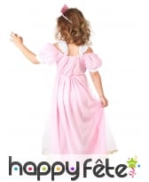 Déguisement robe princesse rose pour petite fille, image 2