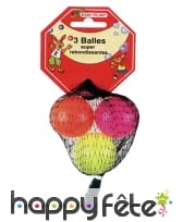 Filet de 3 balles super rebond