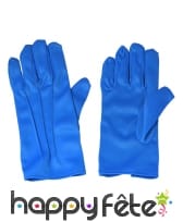 Gants bleu en polyester