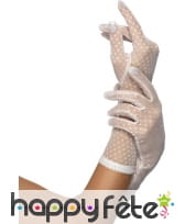 Gants blancs femme, image 1