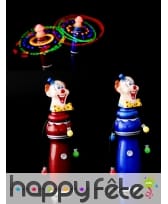 Jouet clown lumineux tournoyant