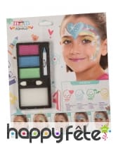 Kit maquillage princesse arc-en-ciel pour enfant