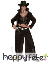 Long manteau de cow boy pour femme