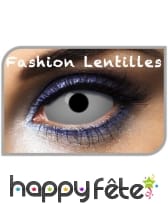 Lentilles sclera blanches