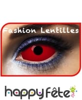 Lentilles sclera rouges