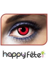 Lentilles yeux rouges contour noir