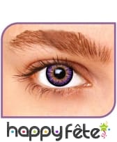 Lentilles yeux violet