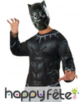 Masque avec T-shirt de Black Panther pour homme