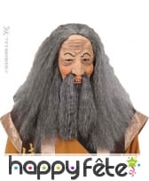 Masque Confucius avec barbe et moustache