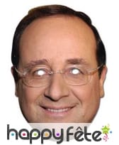 Masque carton de François Hollande