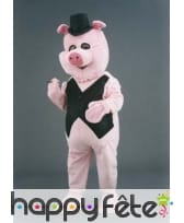 Mascotte cochon rose