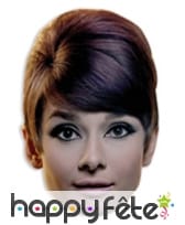 Masque de Audrey Hepburn en carton