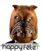 Masque de bulledogue complet